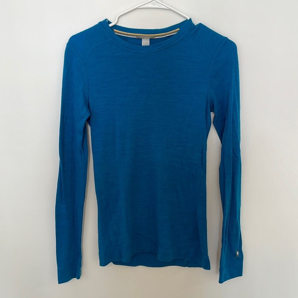 SmartWool Size S Blue Long Sleeve
